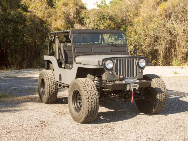 1948 CJ2a with a 4BT | Bruiser Conversions V8 engine kits for Jeeps